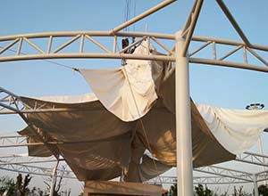 膜結(jié)構(gòu)中膜布怎么安裝？