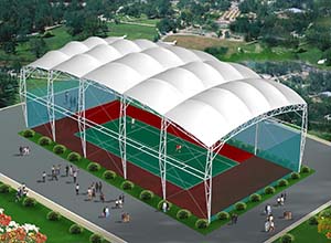 網(wǎng)球場膜結(jié)構(gòu)頂棚/雨棚/遮陽棚有什么優(yōu)點(diǎn)？