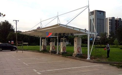 宜昌膜結(jié)構(gòu)充電站樁車棚【宜昌交運(yùn)等】工程設(shè)計施工案例