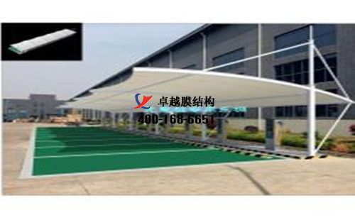 鄂州膜結(jié)構(gòu)充電站樁停車棚/雨棚【鄂州客運(yùn)站等】工程設(shè)計施工案例