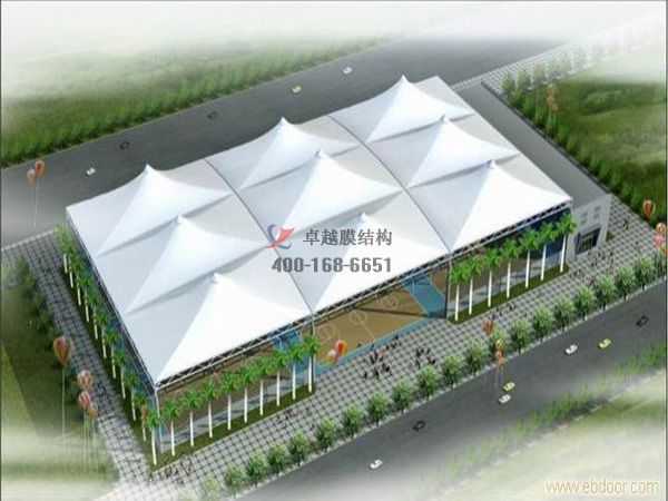延安網(wǎng)球場膜結構頂棚罩棚十年施工經驗