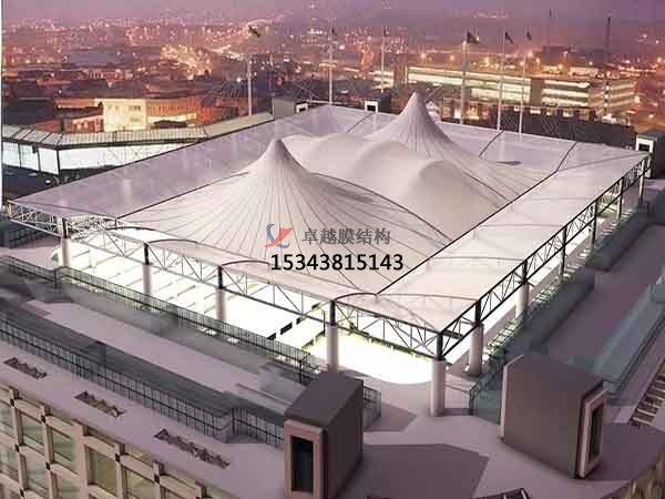 自貢膜結構商場頂蓋【生產(chǎn)廠家】自貢步行街入口大門膜結構遮陽棚公司