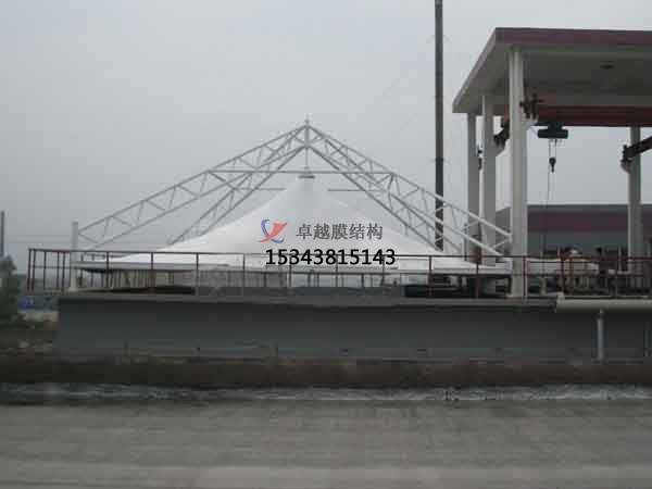 銀川市污水池加蓋圖片/膜結(jié)構(gòu)罩棚案例、設(shè)計
