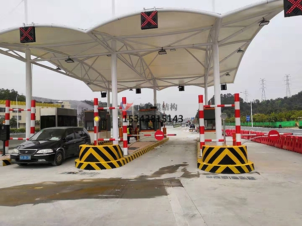 石家莊膜結(jié)構(gòu)收費站罩棚設(shè)計生產(chǎn)安裝廠家【工程案例】