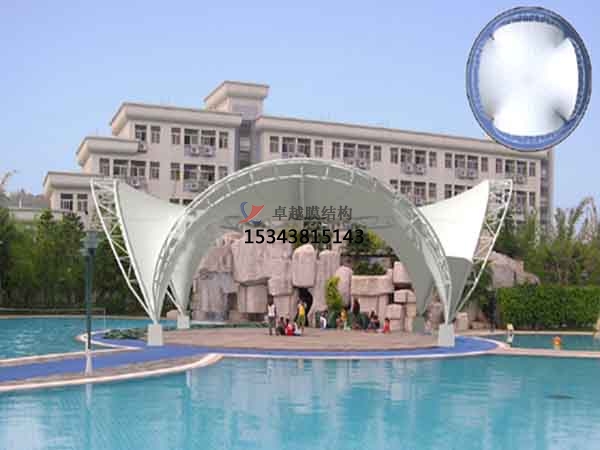 包頭膜結(jié)構(gòu)游泳館【遮陽棚設計】