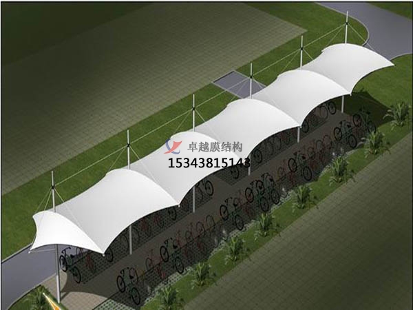 稱多膜結(jié)構【充電站防雨篷】停車棚設計安裝