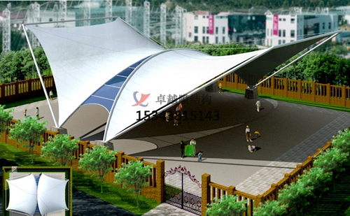 公安膜結(jié)構景觀【張拉膜景觀】信譽保證