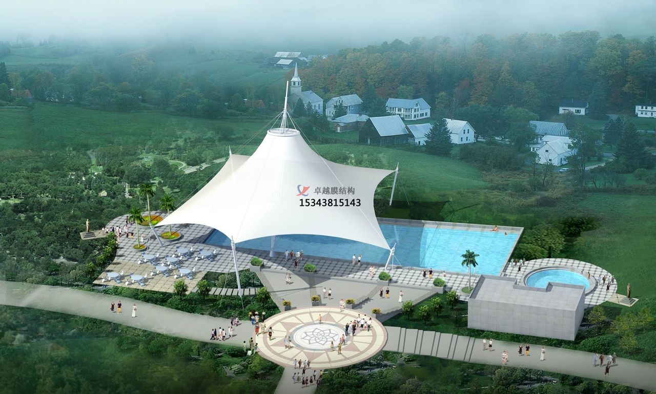 烏海膜結(jié)構(gòu)游樂場(chǎng)/水上樂園/造浪池/游泳池/兒童樂園遮陽棚廠家【膜結(jié)構(gòu)施工】