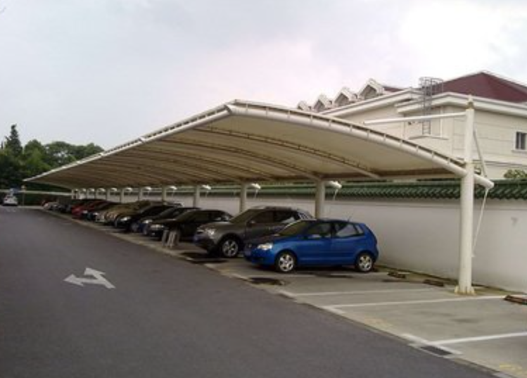 膜結(jié)構(gòu)車棚是否是精品？看清楚了，再掏錢購買哦。