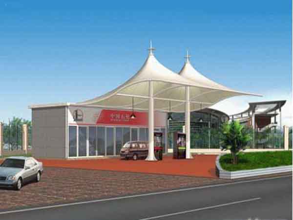 為什么現在都在做膜結構充電樁車棚