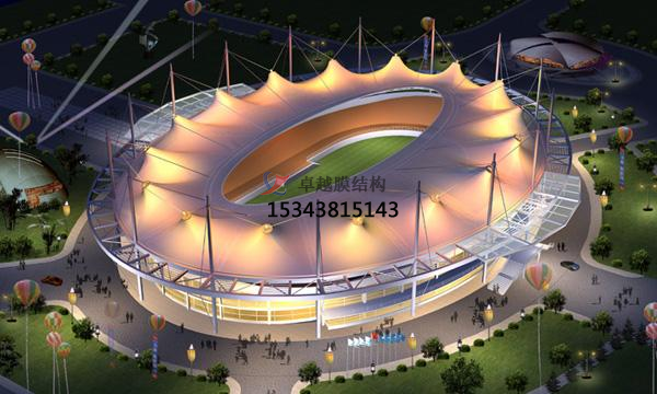 足球場膜結(jié)構(gòu)雨棚用PVDFf材質(zhì)可以嗎？