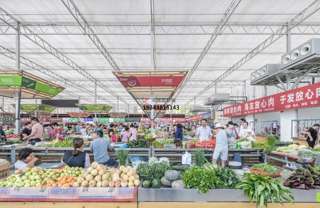 樂(lè)山<font color='red'>膜結(jié)構(gòu)公司</font>【農(nóng)貿(mào)市場(chǎng)膜結(jié)構(gòu)頂棚】樂(lè)山膜結(jié)構(gòu)廠家