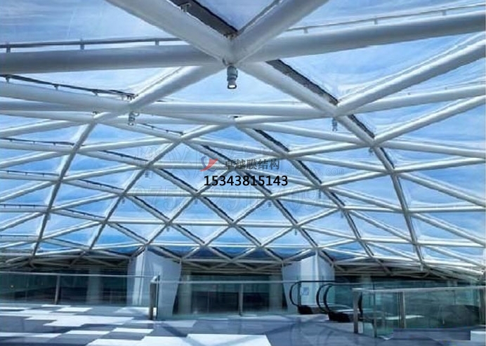 淄博膜結(jié)構(gòu)地下車(chē)庫(kù)入口【施工案例】